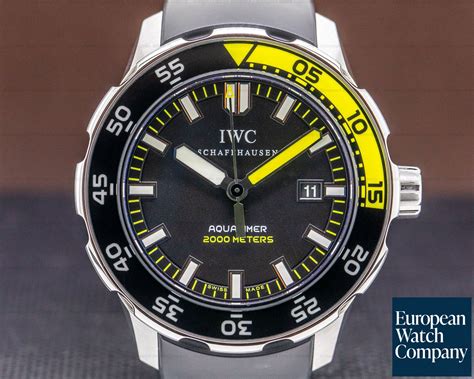 iwc aquatimer black dial.